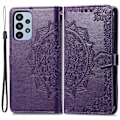 Pikkukuva 1 / 2: Mandala Samsung Galaxy A23 nahkakotelo - Violetti Purple