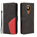 Miniatyrbillede 1 af 2: Tekstureret Læder Etui med Strop TilNokia 5.3 - Sort Black