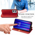 Pikkukuva 5 / 6: Nahkakotelo With A Stylish Rhombus Imprint For OnePlus Nord CE 2 5G - Punainen Red
