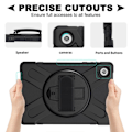 Miniatyrbillede 2 af 2: Lenovo Tab M10 FHD Plus 360 drejeligt silikoneetui - Sort Black