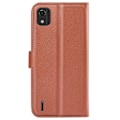 Miniatyrbillede 2 af 2: Klassisk Nokia C2 2nd Edition flip etui - Brun Brown