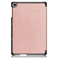Pikkukuva 2 / 2: Kolminkertainen nahkainen jalusta kotelo Huawei MatePad T10 - Ruusukulta Pink