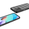 Pikkukuva 5 / 6: Pehmeä kahva muotoiltu kuori Xiaomi Redmi 10 2022 / Xiaomi Redmi 10 / Xiaomi Redmi 10 Prime / Xiaomi Redmi Note 11 - Tummanharmaa Silver grey