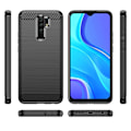 Miniatyrbillede 2 af 2: Carbon Flex Etui Xiaomi Poco M2 Reloaded / M2 / Redmi 9 - Sort Black