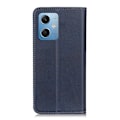 Miniatyrbillede 2 af 2: Flip Etui med Pung i Ægte Læder til Xiaomi Redmi Note 12 - Blå Blue