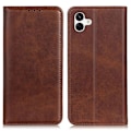 Miniatyrbillede 1 af 2: Flip Etui med Pung i Ægte Læder til Samsung Galaxy A04e - Kaffe Brown
