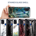 Miniatyrbild 2 av 2: Fantasy Marmor Samsung Galaxy A21s skal - Svart/Guld Svart
