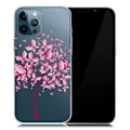 Miniatyrbillede 1 af 2: Slim Clear Pattern Printing Soft Flexible Back Phone Protective Cover Case iPhone 13 Pro 6.1 inch - Lyserød Pink