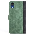 Miniatyrbillede 2 af 2: To-farvet Samsung Galaxy A03 Core læderetui - Grøn Green