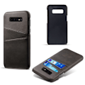 Miniatyrbillede 2 af 2: Samsung Galaxy S10 dobbelt kortholder læderetui - Sort Black