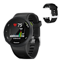Miniatyrbillede 1 af 2: Garmin Forerunner 45 silikone urrem - Sort Black