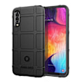 Miniatyrbild 1 av 2: Samsung Galaxy A50 robust fyrkantigt rutnätsfodral - Svart Svart