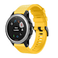 Miniatyrbild 2 av 2: Stylish silicone watch band for Garmin Fenix 5S - Yellow Gul