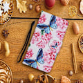 Pikkukuva 2 / 2: Wonderland Samsung Galaxy Note 20 flip kuoret - Perhonen Ja Kukka Multicolor