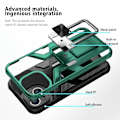 Pikkukuva 2 / 2: Shockproof Hybrid Suojakuori With Kickstand For iPhone 14 - Vihreä Green