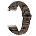 Miniatyrbild 1 av 2: Fitbit Versa 2 / Versa Lite elastiskt klockarmband med justerbart spänne - Brun Brun