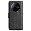 Pikkukuva 2 / 2: Lompakko Nahkakotelo For Xiaomi 12s Ultra - Musta Black