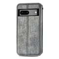 Pikkukuva 2 / 2: Nahkakotelo With A Stylish Rhombus Imprint For Google Pixel 7a - Harmaa Silver grey