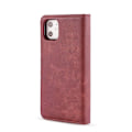 Pikkukuva 2 / 2: DG.MING iPhone 11 2-in-1 Wallet kotelot - Viininpunainen Red