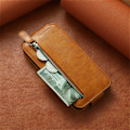 Pikkukuva 3 / 6: Vertical Flip Phone Suojakotelo With Zipper For Motorola Moto G23 / G13 - Ruskea Brown
