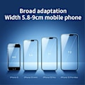 Miniatyrbillede 4 af 6: Universal sugekop-base til bilmontering af telefonholder Black