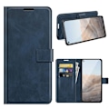 Miniatyrbillede 1 af 2: Wallet-style Læder Etui til Google Pixel 5a - Blå Blue