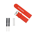 Miniatyrbillede 1 af 2: Garmin Fenix 3 holdbart silikonerem - Rød Red