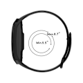 Miniatyrbild 2 av 2: Amazon Halo View klockarmband i silikon med skyddsfodral - Grå Silvergrå