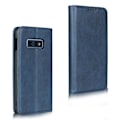 Miniatyrbillede 1 af 2: Samsung Galaxy S10e auto-absorberet læderetui - Blå Blue