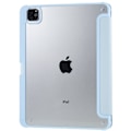 Pikkukuva 6 / 6: iPad Pro 12.9 (2022) / (2021) / (2020) kolmiosainen nahka- ja akryylikotelo - Vauvasininen Blue