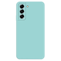 Miniatyrbild 1 av 6: Avfasat gummerat droppskydd för Samsung Galaxy S21 FE - Cyan Grön