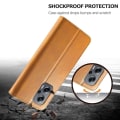 Miniatyrbillede 6 af 6: LC.IMEEKE Xiaomi Redmi Note 11E / 11 Prime 5g / M4 5g Flip Etui - Lysebrun Brown