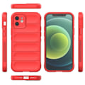 Miniatyrbillede 2 af 6: iPhone 12 6,1 tommer Drop Protection Rugged Back Shell Flexible Phone Protector Case - Rød Red