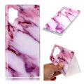 Pikkukuva 1 / 2: Marble Samsung Galaxy Note 10 Pro kuoret - Ruusu / violetti sävy marmori Purple