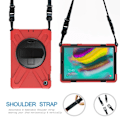 Miniatyrbillede 2 af 2: Samsung Galaxy Tab S5e 360 graders X-Formet silikone kombo etui - Rød Red