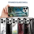 Miniatyrbillede 2 af 2: Fantasy iPhone 14 Pro Max cover - Flyvende Due-Marmor Multicolor