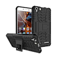 Miniatyrbillede 1 af 2: Lenovo K5 hybridcover med kickstand - Sort Black