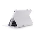 Miniatyrbillede 1 af 2: Lenovo Tab 3 Plus 10 PU læder flip etui med elastisk strop - hvid White