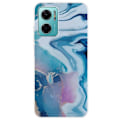 Pikkukuva 1 / 2: Marble design Xiaomi Redmi Note 11E kotelot - Sininen Roiske Blue