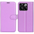 Miniatyrbillede 1 af 2: Klassisk OnePlus Ace Pro / 10t Flip Etui - Lilla Purple