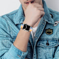 Pikkukuva 3 / 4: Apple Watch Series 8 (45mm) / Watch Ultra elastinen nylonkellohihna - Sateenkaarisokeri Koko: Xl Multicolor
