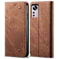 Pikkukuva 1 / 2: Jeans Xiaomi 12X / Xiaomi 12 flip case - Ruskea Brown