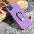 Pikkukuva 2 / 2: Iskunkestävä nahkasuojus soikealla jalustalla Samsung Galaxy A12 5G:lle - Violetti Purple