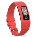 Miniatyrbillede 1 af 2: Garmin Vivofit 2 erstatnings urrem i silikone i fleksiblet design - Størelse L/Rød Red