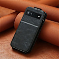 Pikkukuva 6 / 6: Vertical Flip Phone Suojakotelo With Zipper For Google Pixel 7 - Musta Black