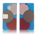 Pikkukuva 1 / 2: Motorola Moto G5S vintage nahkakotelo - Saumaton ympyrä Blue