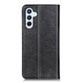 Miniatyrbillede 2 af 2: Flip Etui med Pung i Ægte Læder til Samsung Galaxy A24 4G - Sort Black