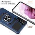 Miniatyrbillede 2 af 6: Slidstærkt cover i hård plast med blød inderside og kickstand til Samsung Galaxy S23 Plus - Blå Blue