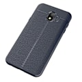 Miniatyrbillede 2 af 2: Samsung Galaxy J4 (2018) litchi tekstur blødt etui - Mørkeblå Blue
