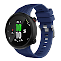 Miniatyrbillede 1 af 2: Garmin Forerunner 45S silikone sølv Spænde Urrem - Marineblå Blue